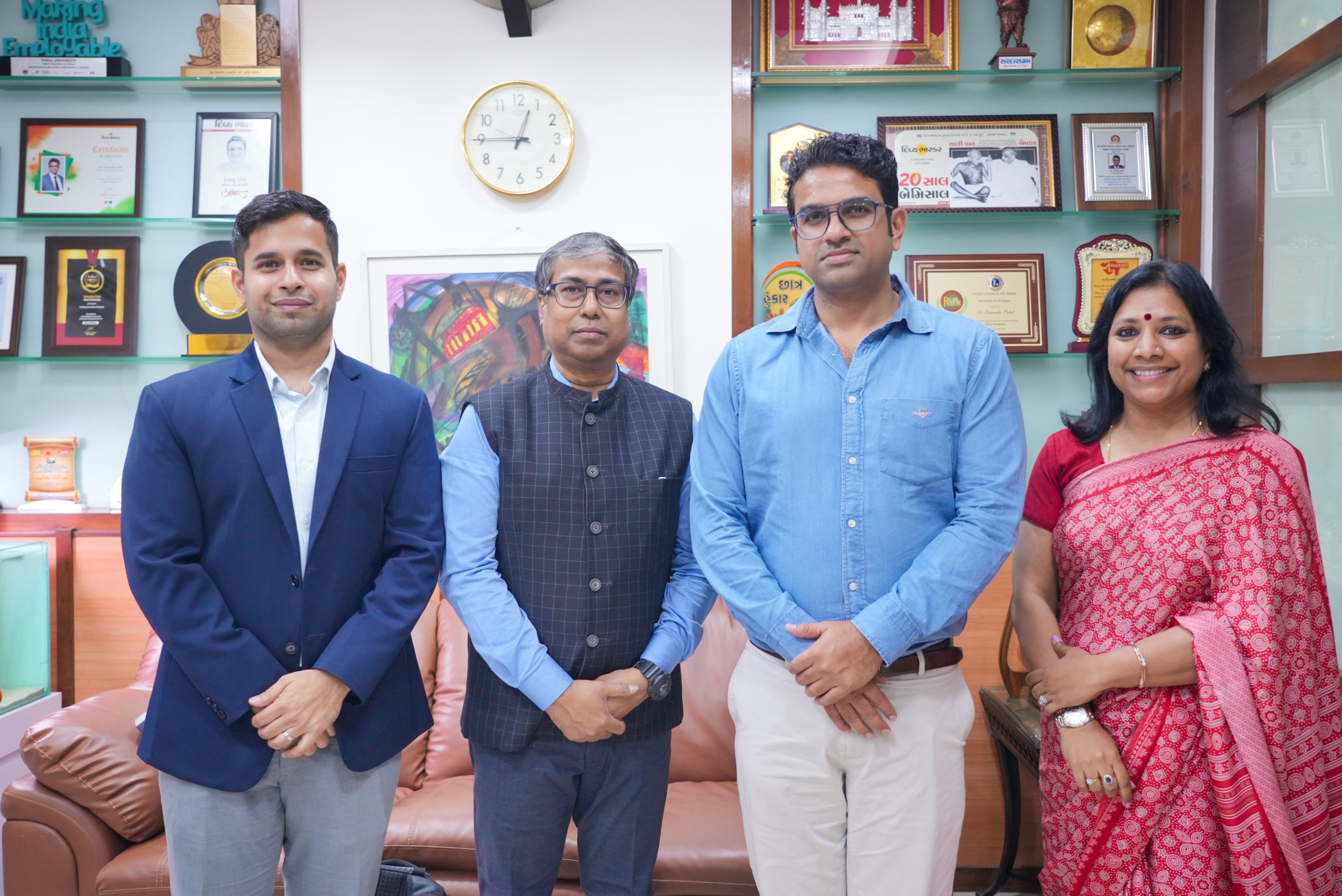 Delegates from Deakin University visited Parul University