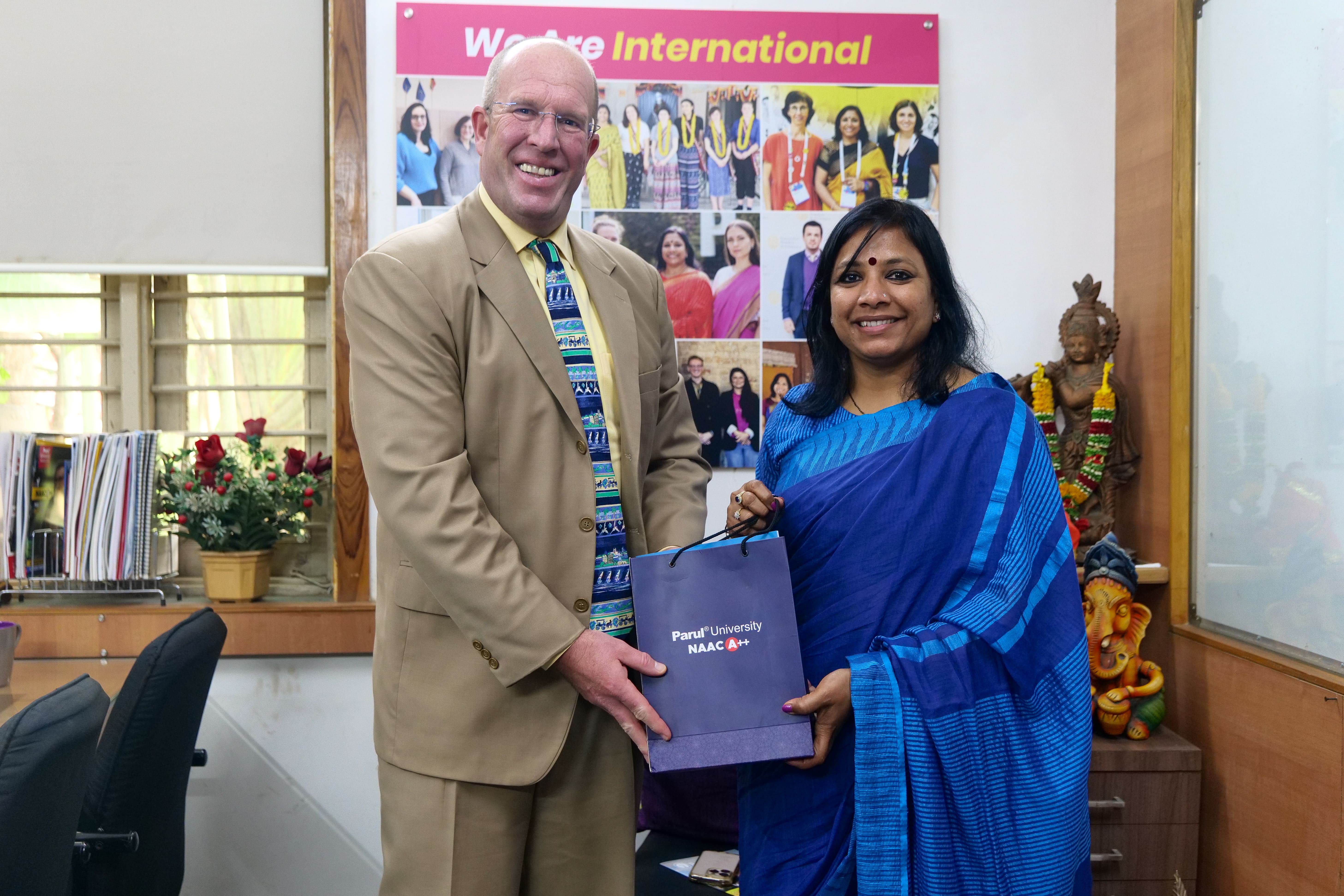 Mr. John Erikson visited Parul University