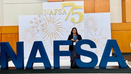 Dr. Preeti Nair attending 75th NAFSA Conference in the USA