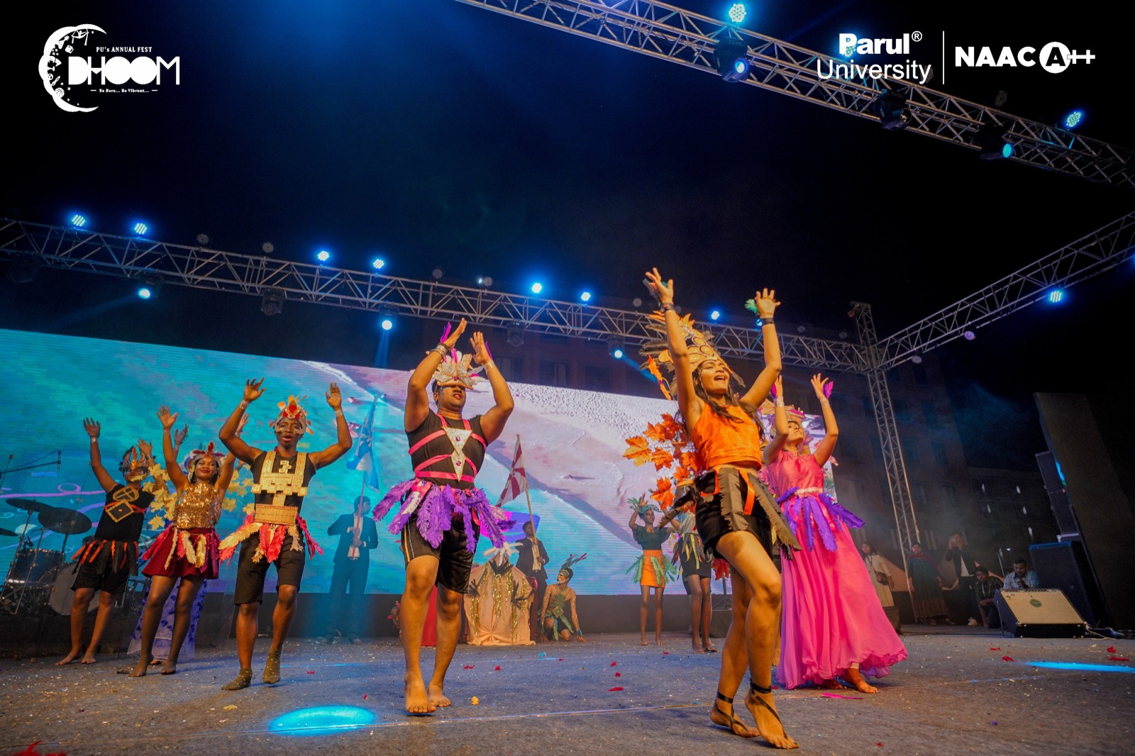 PU's highly anticipated Dhoom cultural and sports festival unites diverse cultures with performances Kings United Crew, Shirley Setia and Vipul Goyal,