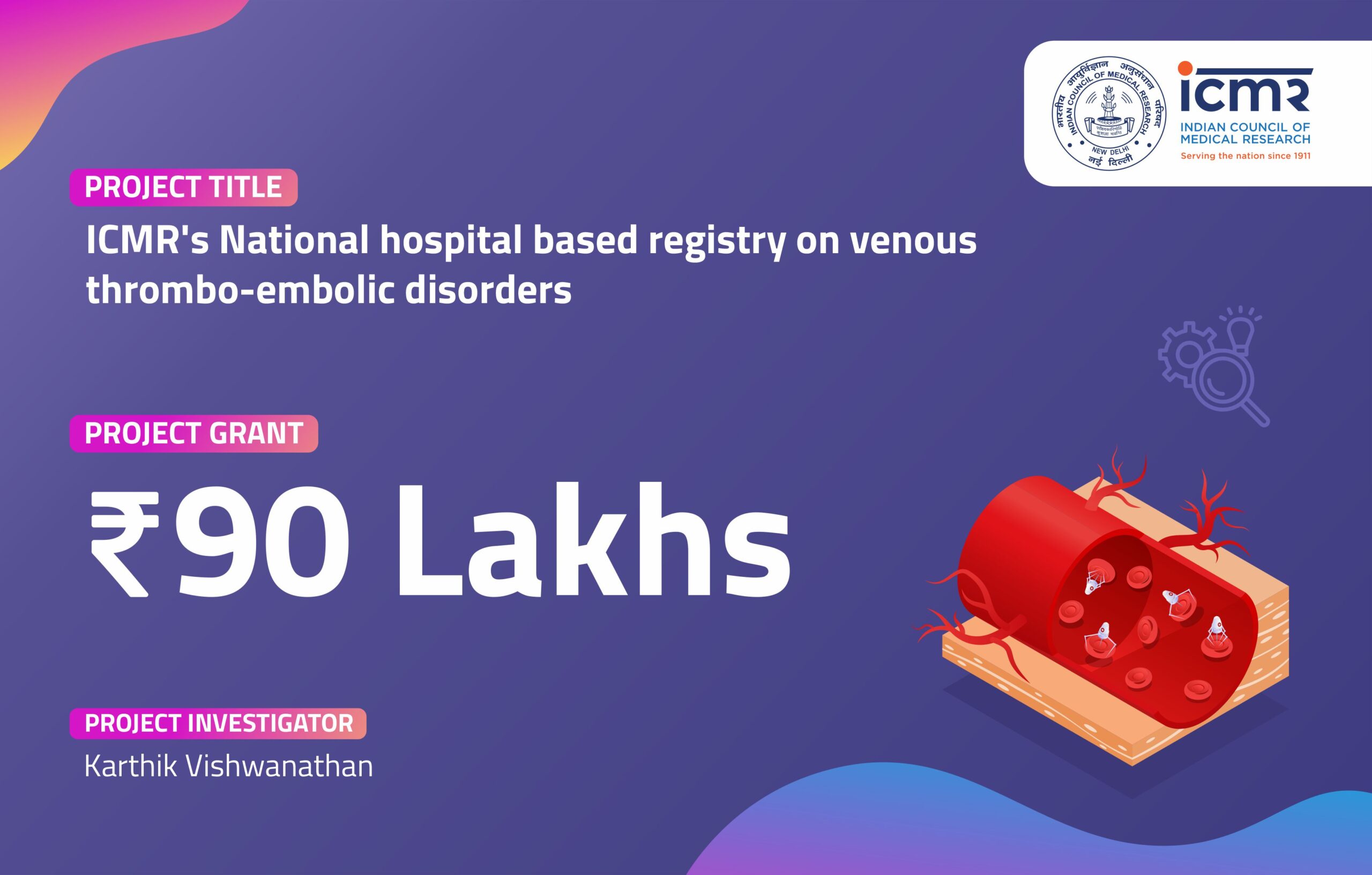 ICMR’s National hospital based registry on venous thrombo-embolic disorders