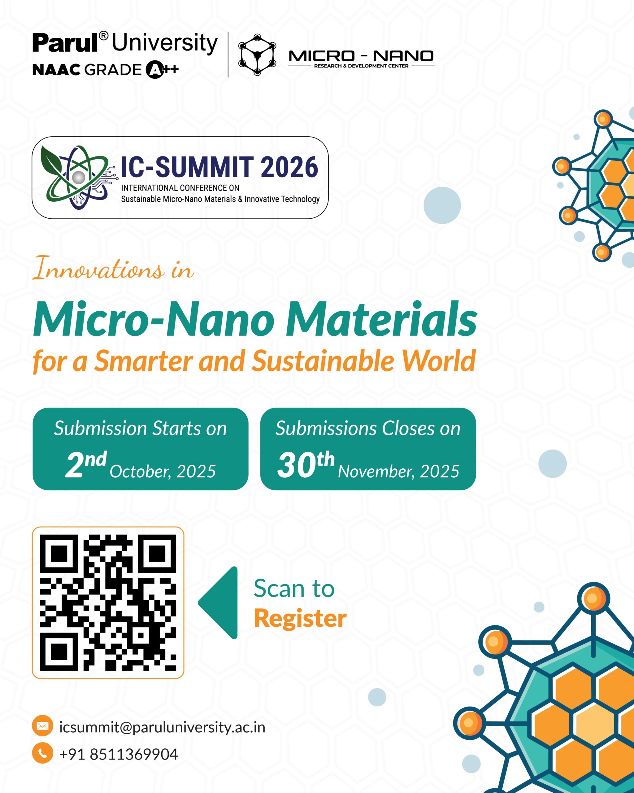 International Conference on Sustainable Micro-Nano Materials & Innovative Technology
