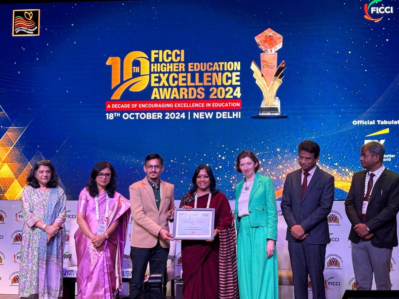 PU Honored with Special Jury Recognition for Excellence in Globalization at FICCI Higher Education Excellence Awards 2024