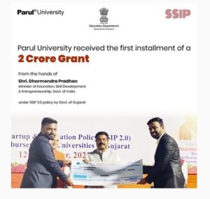 PU celebrates a boost in innovation by receiving the first installment of a 2 crore grant from GOI
