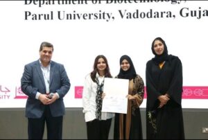 Parul University Students Secure Global Recognition at International Conference at Qatar University