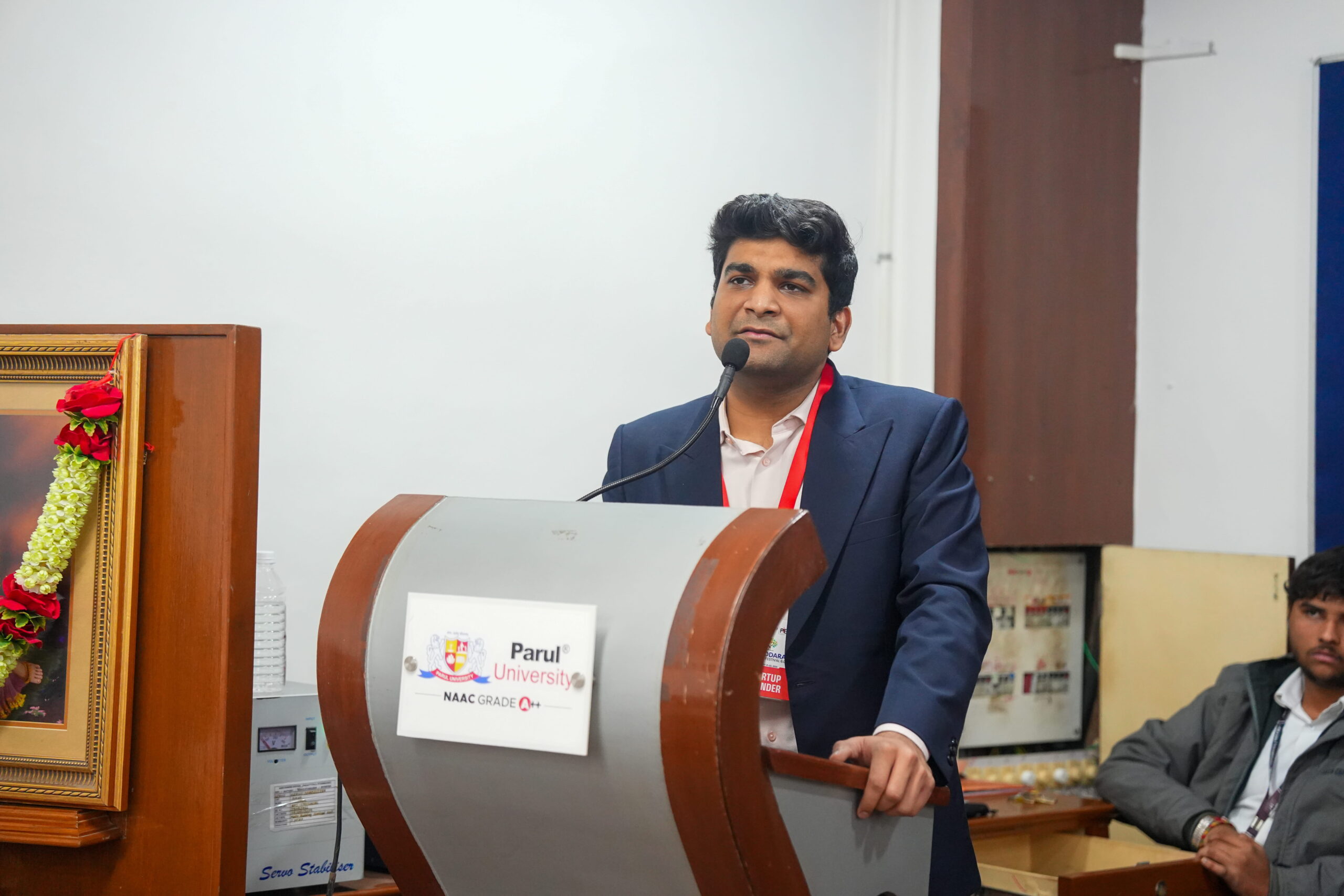 Student founders pitching startups at VSF - Vadodara Start-up Festival 6.0 event